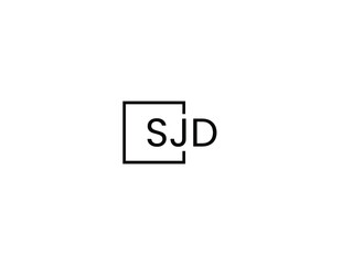 SJD Letter Initial Logo Design Vector Illustration
