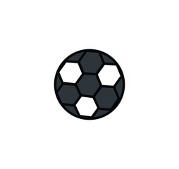 Obraz premium Soccer Ball Symbol, Football Ball Icon, Soccer ball icon vector design template.