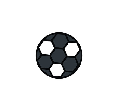 Soccer Ball Symbol, Football Ball Icon, Soccer ball icon vector design template.