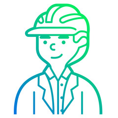 engineer line icon