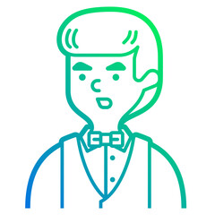waiter line icon