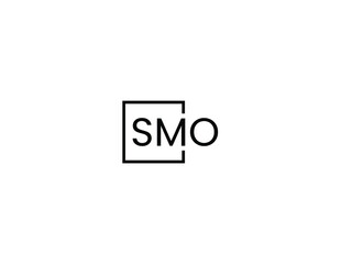 SMO letter initial logo design vector illustration
