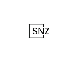 Obraz premium SNZ letter initial logo design vector illustration