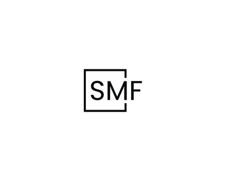 SMF letter initial logo design vector illustration