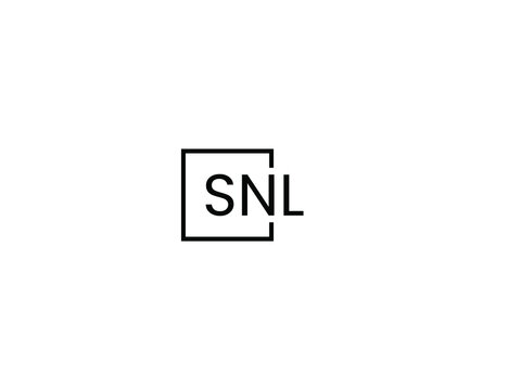 SNL letter initial logo design vector illustration
