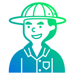 archaeologist line icon
