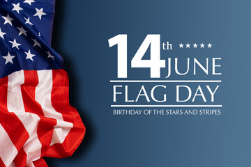 Happy flag day greeting card or background