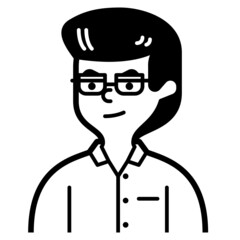 teacher line icon