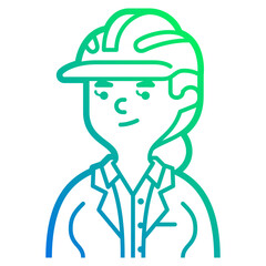 engineer line icon