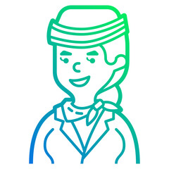 hostess line icon