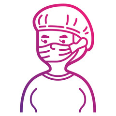surgeon line icon