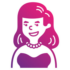actresses line icon