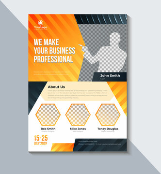 Modern Corporate Flyer Design, Business Flyer Template, Company Flyer, Brochure Design, Marketing, Annual Report, Poster