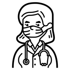 surgeon line icon