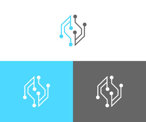 technology logo design