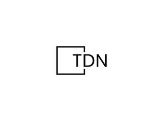 TDN Letter Initial Logo Design Vector Illustration