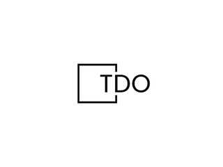 TDO Letter Initial Logo Design Vector Illustration