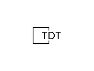 TDT Letter Initial Logo Design Vector Illustration