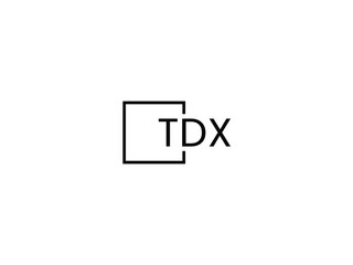 TDX Letter Initial Logo Design Vector Illustration