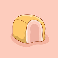 Delicious Bakery Bread Illustration. Vector Cartoon Style