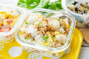 チュモッパ作り　混ぜご飯