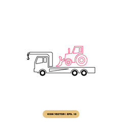 truck icons  symbol vector elements for infographic web
