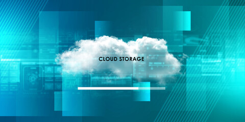 2d illustration abstract cloud background
