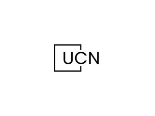UCN letter initial logo design vector illustration