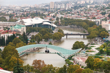 Kura river in Tbilisi, Georgia