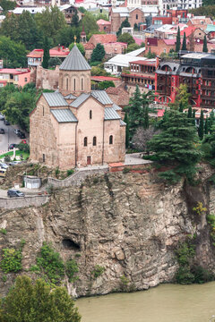 Metekhi Saint Virgin church in Tbilisi, Georgia