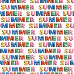 Fototapeta premium Summer seamless pattern