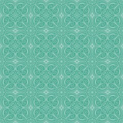 Seamless pattern in ethnic style. Floral Arabian ornament. Traditional ottoman art.  illustration.