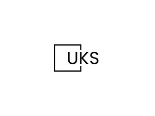 Fototapeta premium UKS letter initial logo design vector illustration