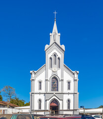 Fototapeta na wymiar Partial view of Cascatinha Mother Church
