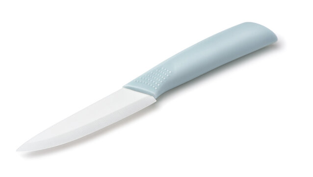 White blade ceramic kitchen knife