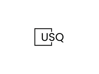 USQ Letter Initial Logo Design Vector Illustration