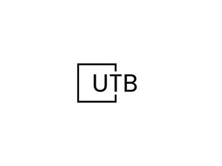 UTB Letter Initial Logo Design Vector Illustration