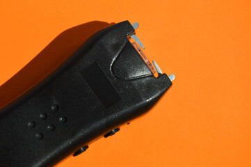 compact stun gun for self-defense, protection from attack.