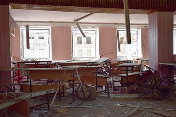 The Ukrainian school in the city of Kharkov was bombed as a result of the conflict between Ukraine...