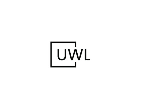 UWL letter initial logo design vector illustration