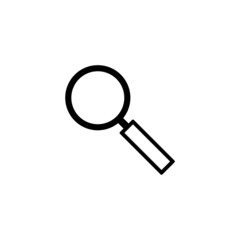 Magnifying glass icon isolated on white background