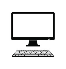 Laptop icon vector. computer illustration sign. PC symbol or logo.