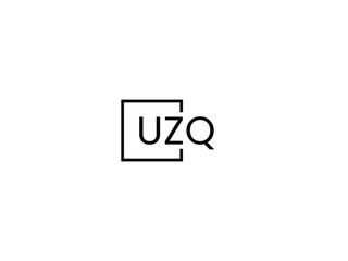 Obraz premium UZQ letter initial logo design vector illustration