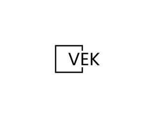 VEK letter initial logo design vector illustration
