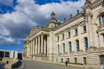 Fototapeta na wymiar Reichstag in Berlin, Germany 