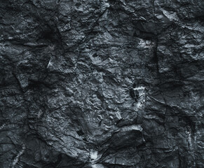 Black texture. Dark marble. Silver Wall. Rock background. Rock texture. Stone background. Rock pile. Paint spots. Rock surface with cracks. Grunge Rough structure. Abstract texture.