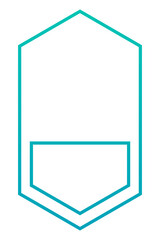 gradient hexagon frame banner
