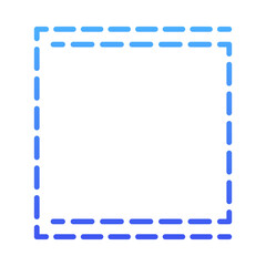 gradient square line frame
