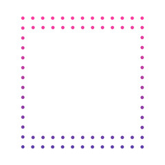 gradient square line frame
