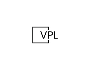 VPL letter initial logo design vector illustration
